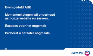 Even geduld aub